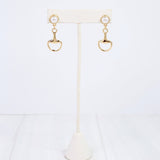 Davis Horsebit Earrings