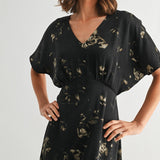 Mia Abstract Midi Dress