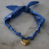 Blue Skies Scarf Necklace