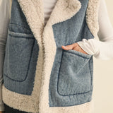 Selma Sherpa Contrast Vest