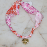 Blush Scarf Necklace