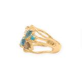 Multi Stone Cluster Ring