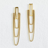 Rectangle Chain Earrings