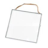 Square Glass and Metal Hanging Frame