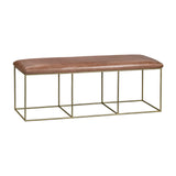Hampson Leather Bench