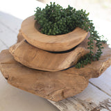 Rustic Teak Bowls