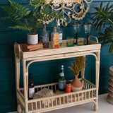 Cane Boho Bar Table