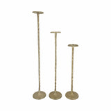 Rosen Gold Tall Candleholders s/3