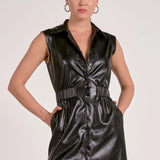 Eleanor Leather Dress