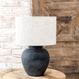 Charcoal Ceramic Lamp