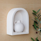 Matte White Handle Vase