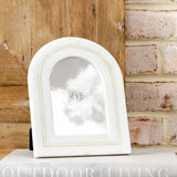 Arch Marble Frame w/ Brass Inlay