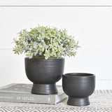 Black Round Planter