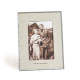 Glass Linen Photo Frame