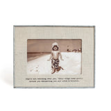 Glass Linen Photo Frame