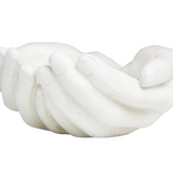 Open Hands Sculpture-White