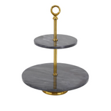 Black and Marble Cake Stand