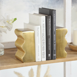 Metal Wavy Bookends