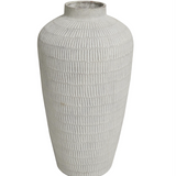 Linear Textured Ceramic Vase