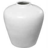 Polished White Ceramic Vase