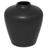 Polished Black Ceramic Vase