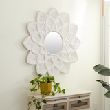 Mandala Carved Wall Mirror