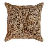 Leopard Hide Camel/Black 20x20