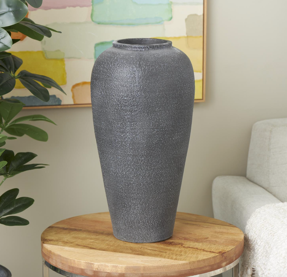 Black Ceramic Vase