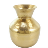 Gold Hammered Vase