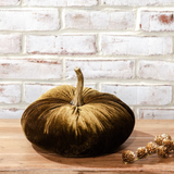 Golden Brown Velvet Pumpkin