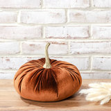 Burnt Orange Velvet Pumpkin