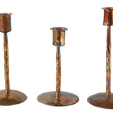 Copper Candle Holders s/3