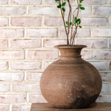 13" Round Wood Pot