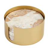 Tan Marble Coasters