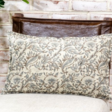 Brown/Grey Floral Pillow