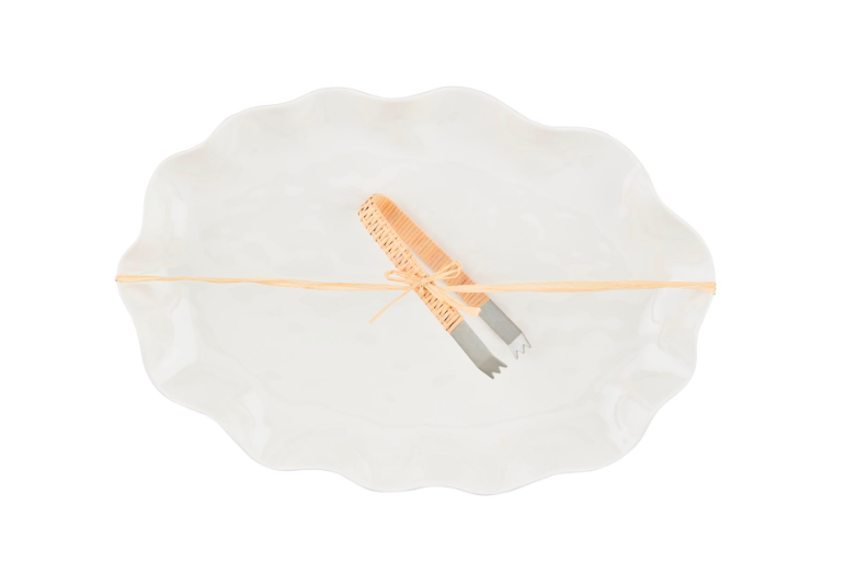 Plastic Ruffle Tray Melamine Ruffle Tray – Accent Prone