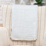 Gray Cotton Throw