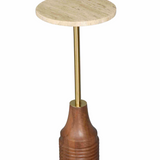 Travertine Drink Table