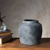 Charcoal Chevron Vase