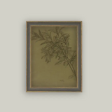 Leaves on Green 7x9