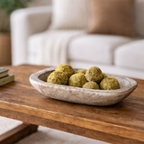 Wood Finish Ceramic Tray