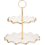 Gold Glass Tiered Server