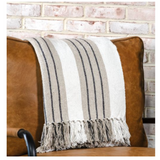 Striped White/Black Thow