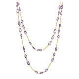 Amethyst Oval Necklace