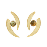 Pinwheel Labradorite Earrings