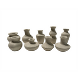 White Paper Mache Mini Vase