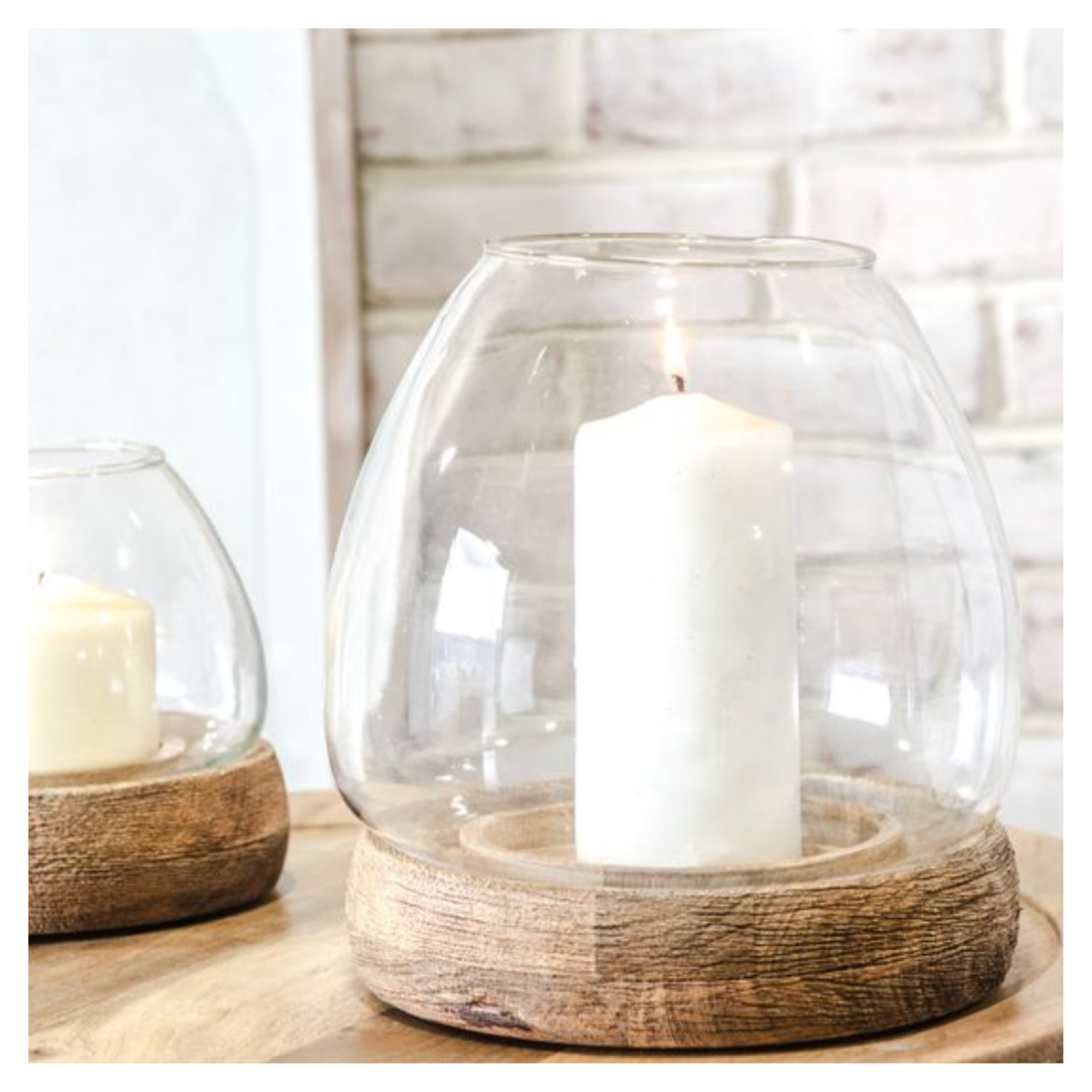 Glass Candle Holder