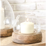 Glass Candle Holder