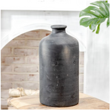 Black Washed Terracotta Vase