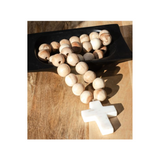 Marble Cross Beaded Garland